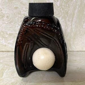 Avon Vintage Baseball Glove Glass Bottle